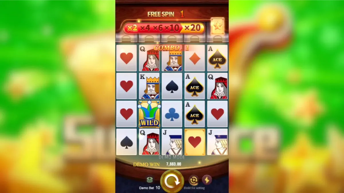 Game Paytable Details Super Ace Deluxe demo paytable showing prize amounts and symbols